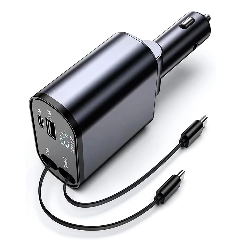 DreamBee Fast Retractable Car Charger